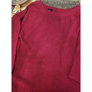 Torrid Red Ribbed Stretchy Sweater Women's Size 2 2XL Long Sleeve